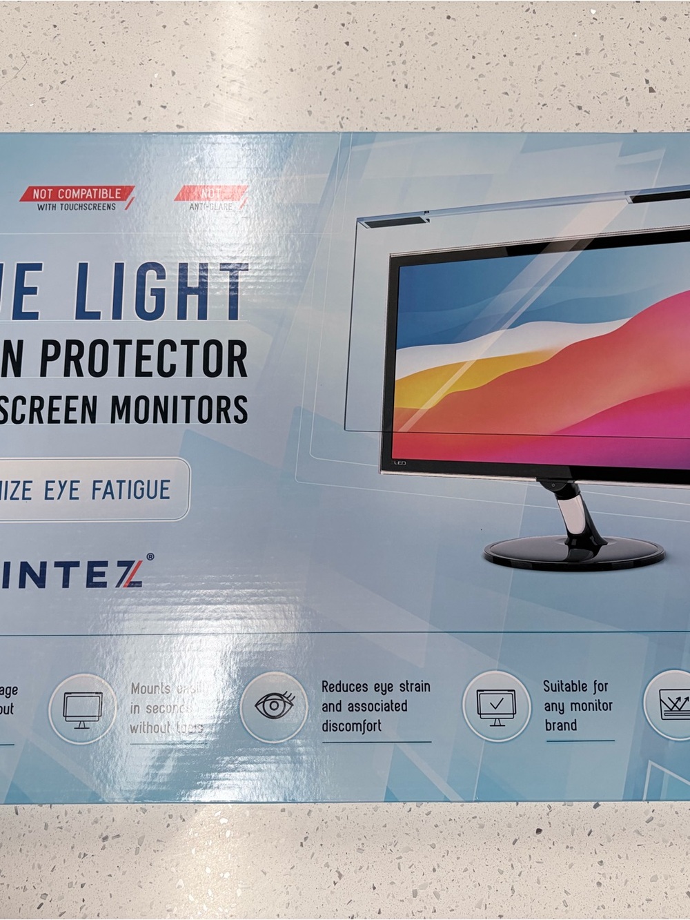 Blue Anti-Glare Screen Protector for Monitors - eye health
